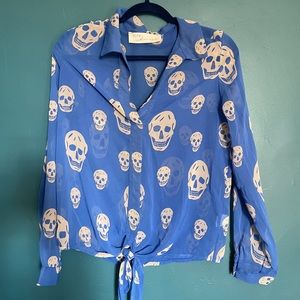 Vintage Havana Skull Blouse